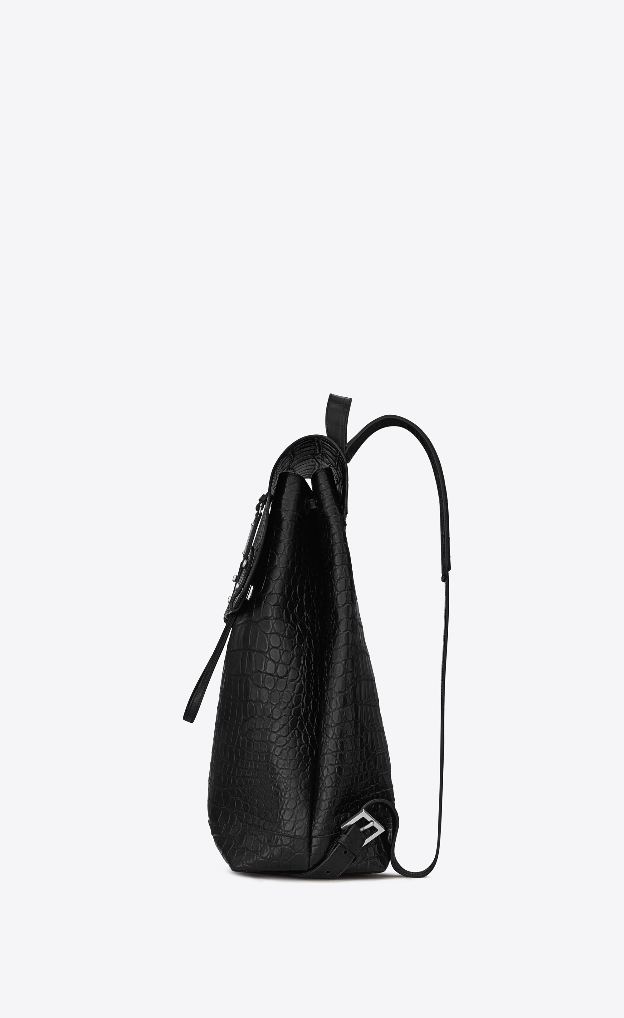 sac de jour backpack in crocodile embossed leather - 3