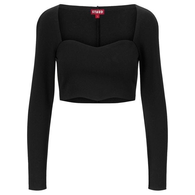 Long-sleeved crop top - 1