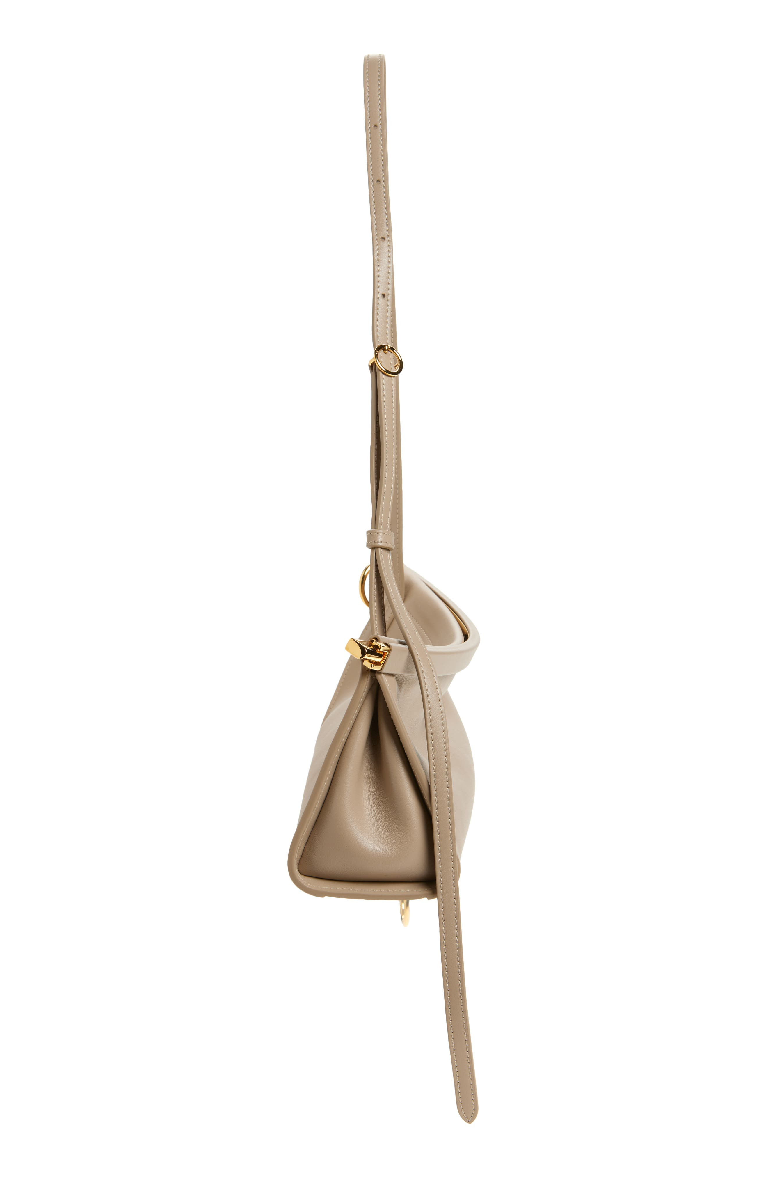 Alaïa Small Le Click East/West Leather Shoulder Bag in Grege at Nordstrom - 4