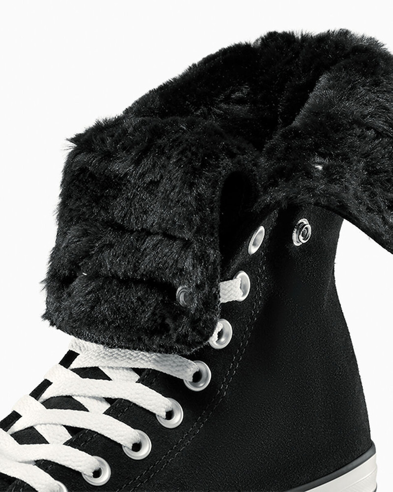 Chuck Taylor All Star Fold Over XHi Faux Fur 10