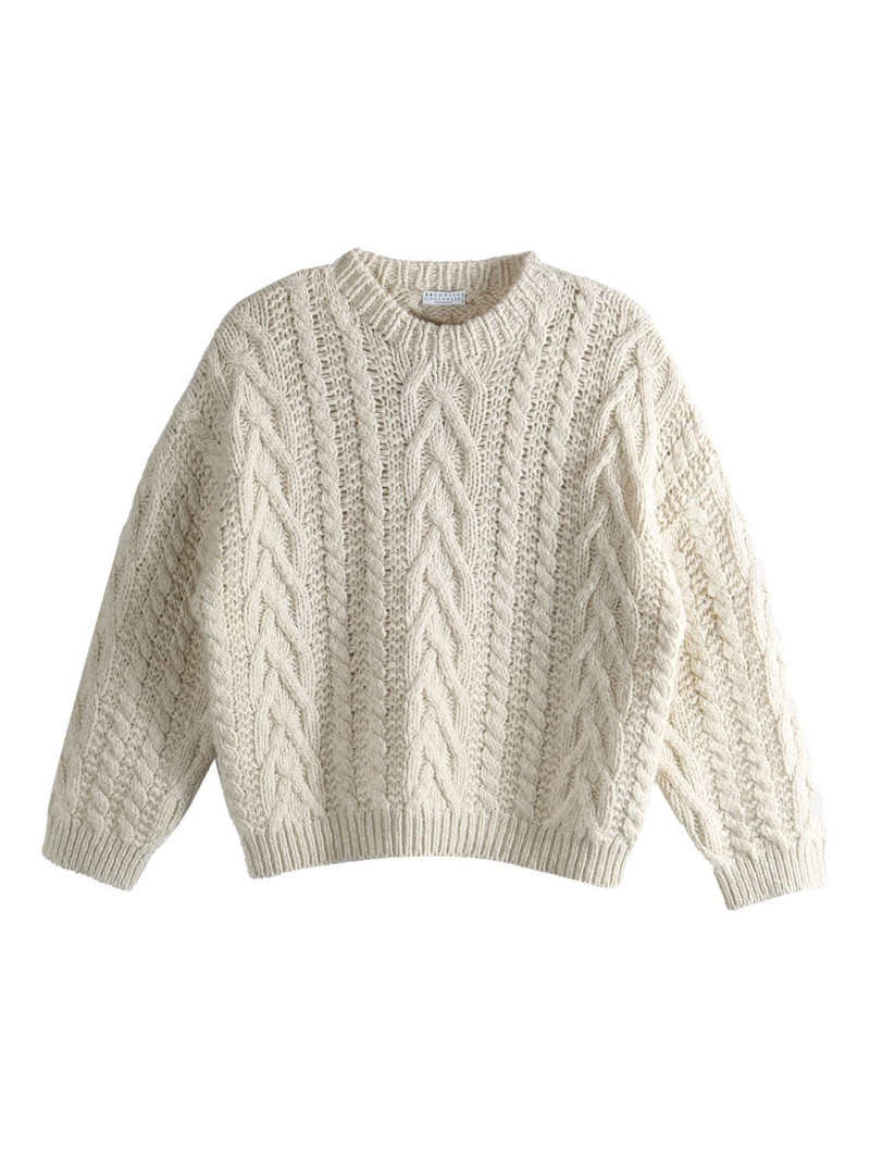 cable-knit sweater 1