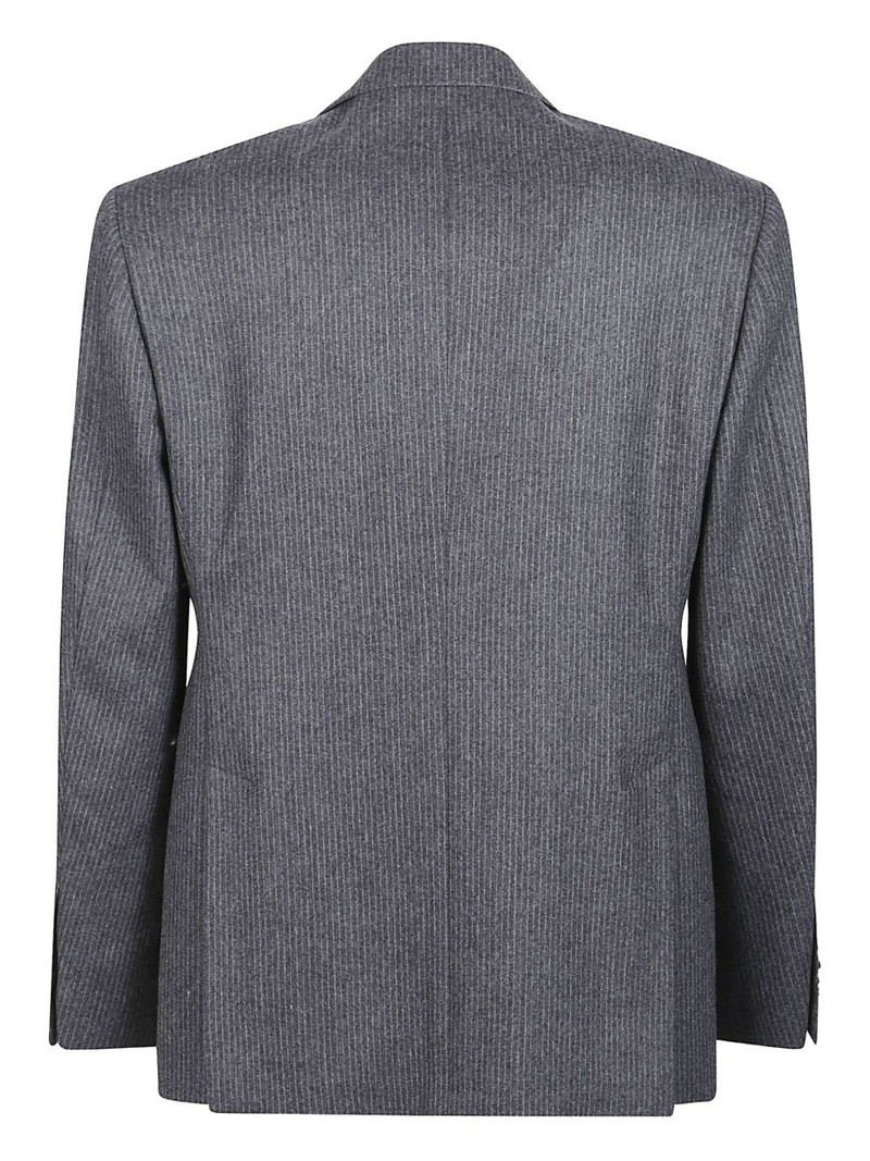 LARDINI pinstripe wool suit outlook