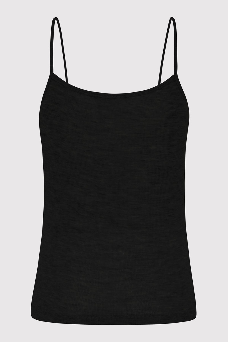 ST. AGNI Baby Wool Cami - Black outlook