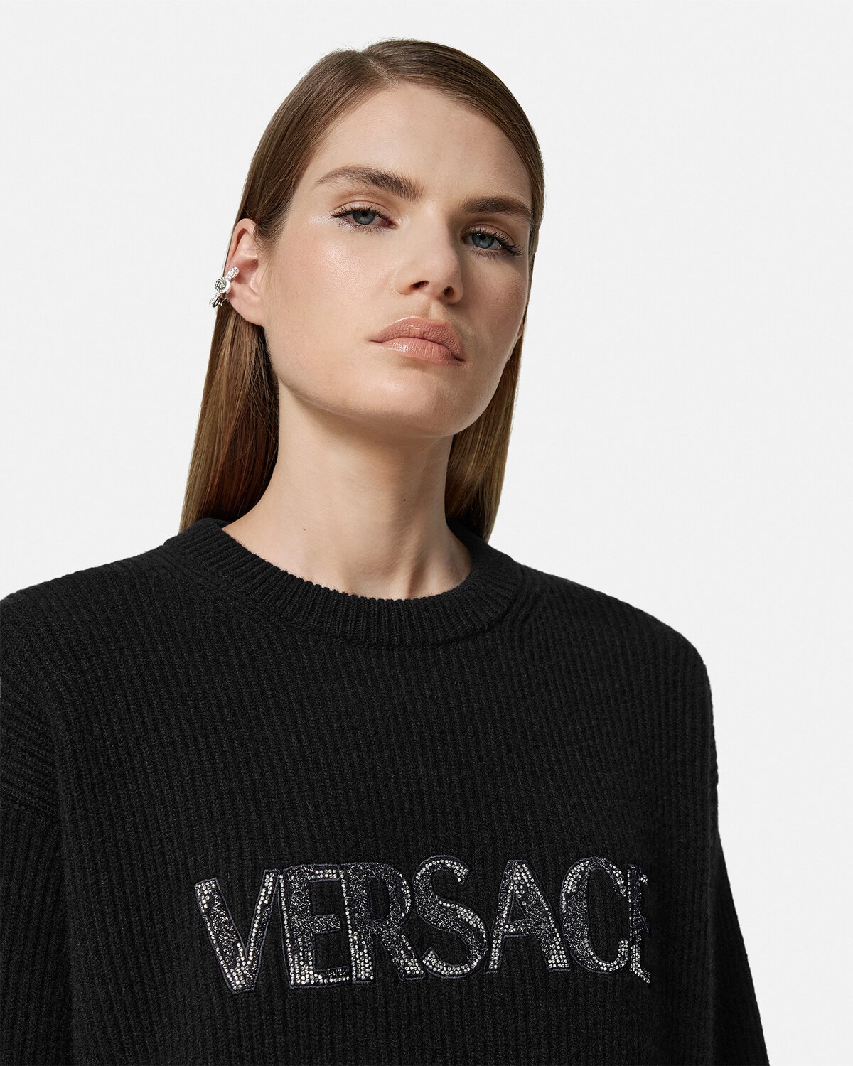 Cielo Stellato Logo Cashmere Knit Sweater - 3