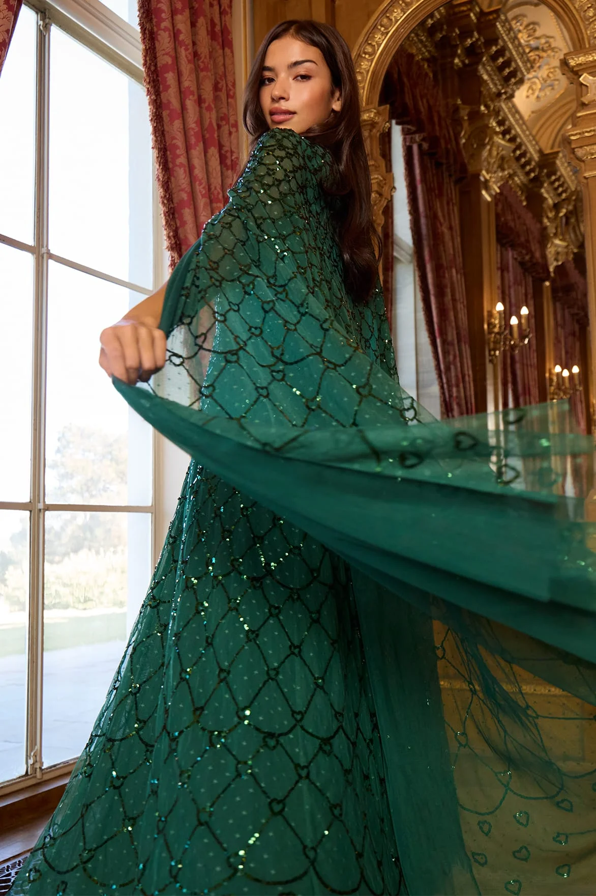 Heart Lattice Ankle Gown - 1