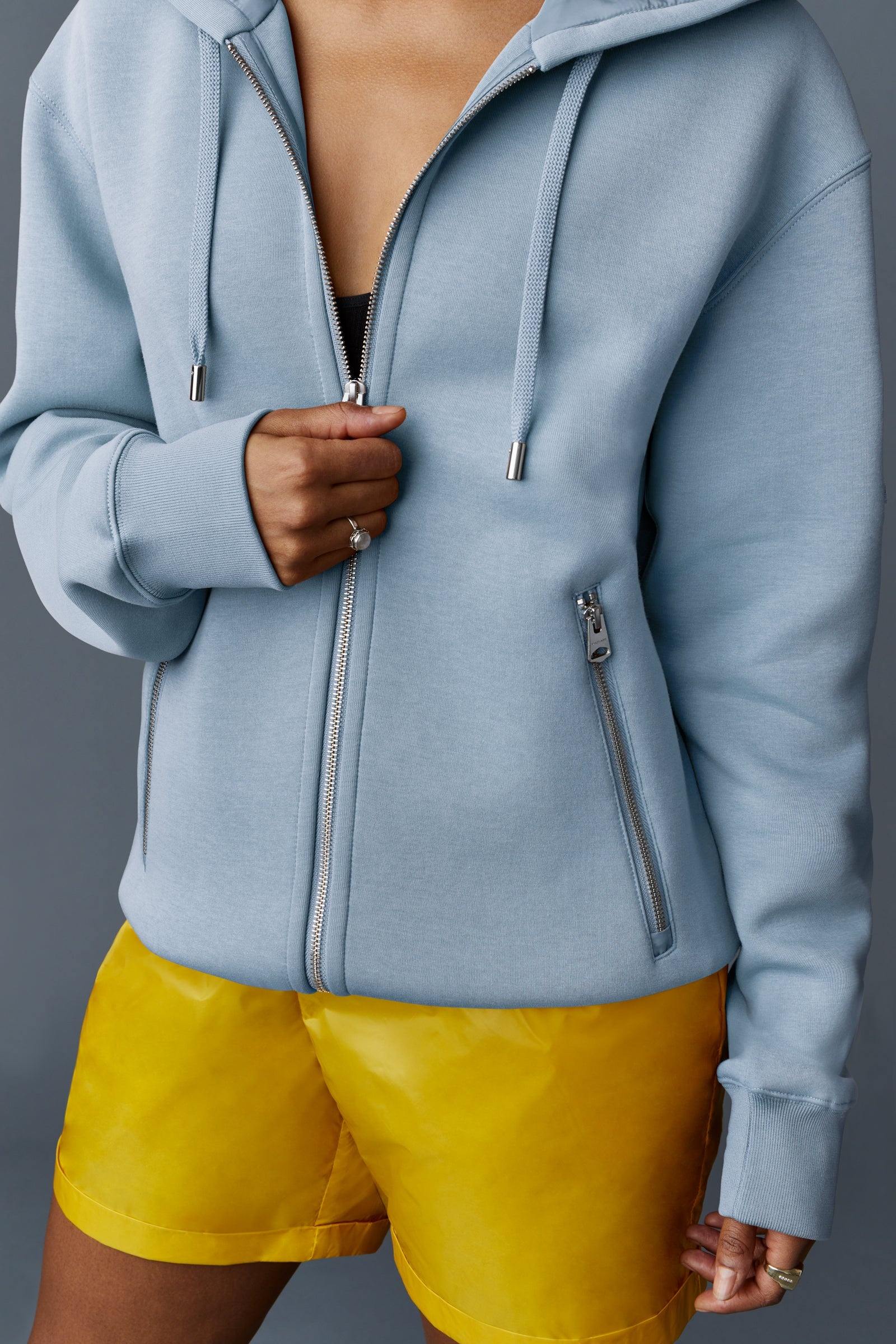 KRYS Zip-up with velvet embroidery - 5