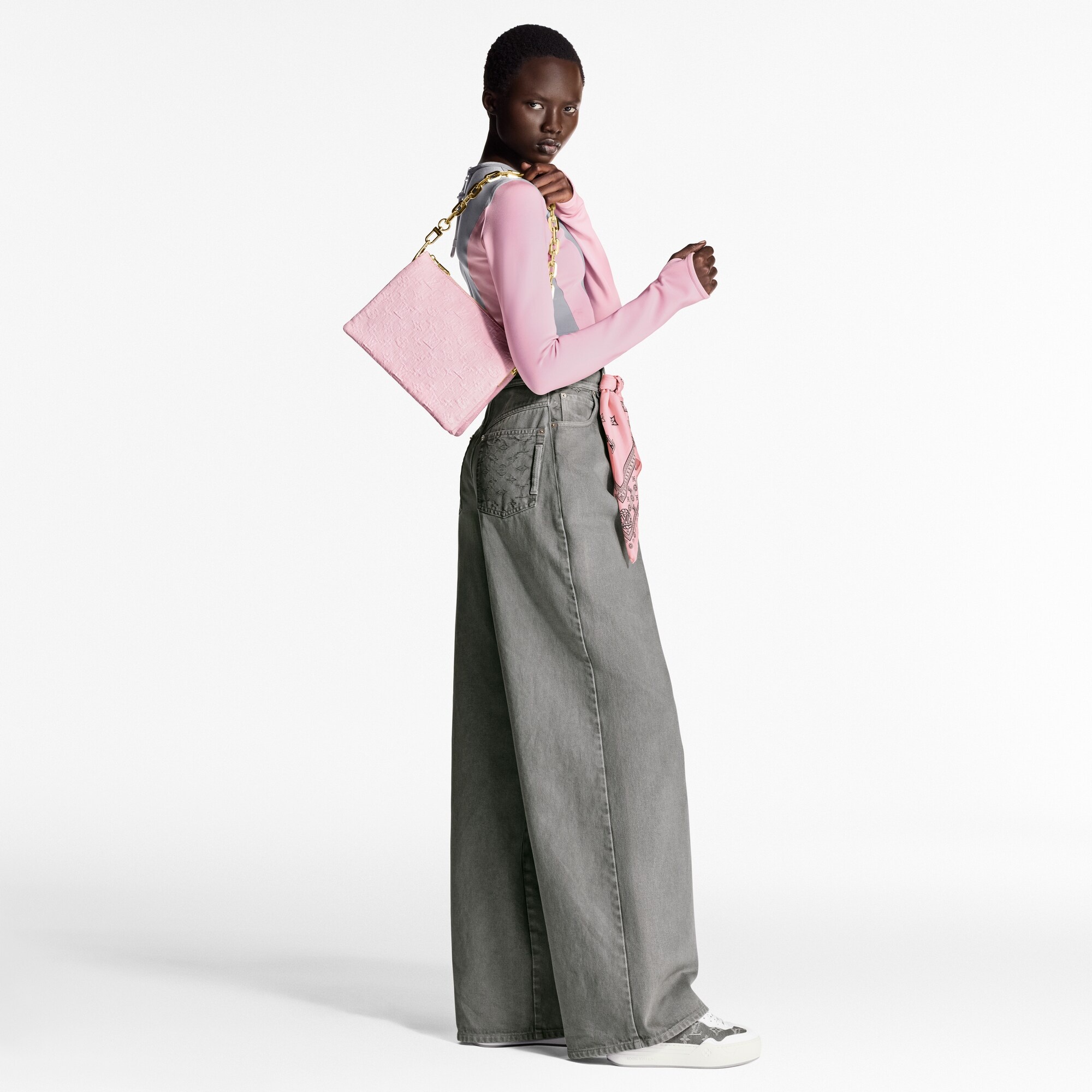 Denim Pleat Pants - 3