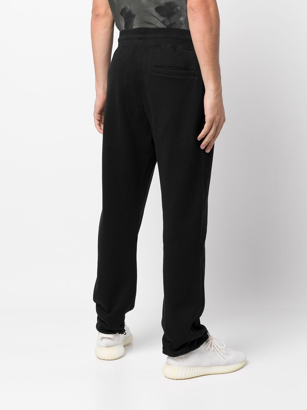 tapered-leg cotton track pants - 4