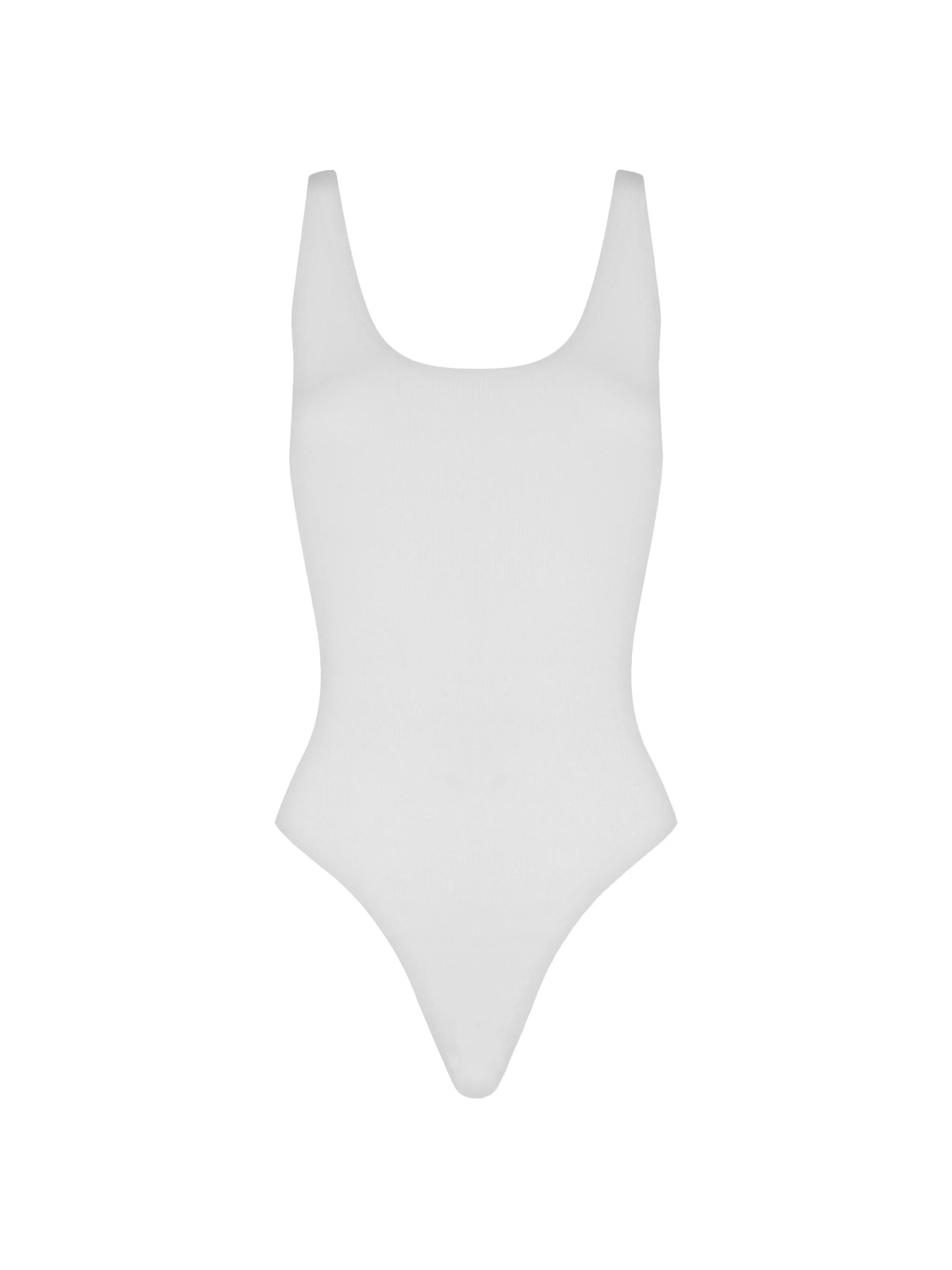 Women's Sleeveless Bodysuit - Pearl - 1