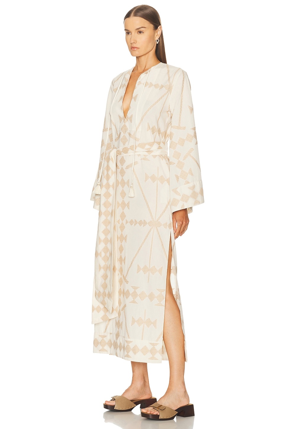Embroidered Cotton Wild Savannah Tunic Dress - 4