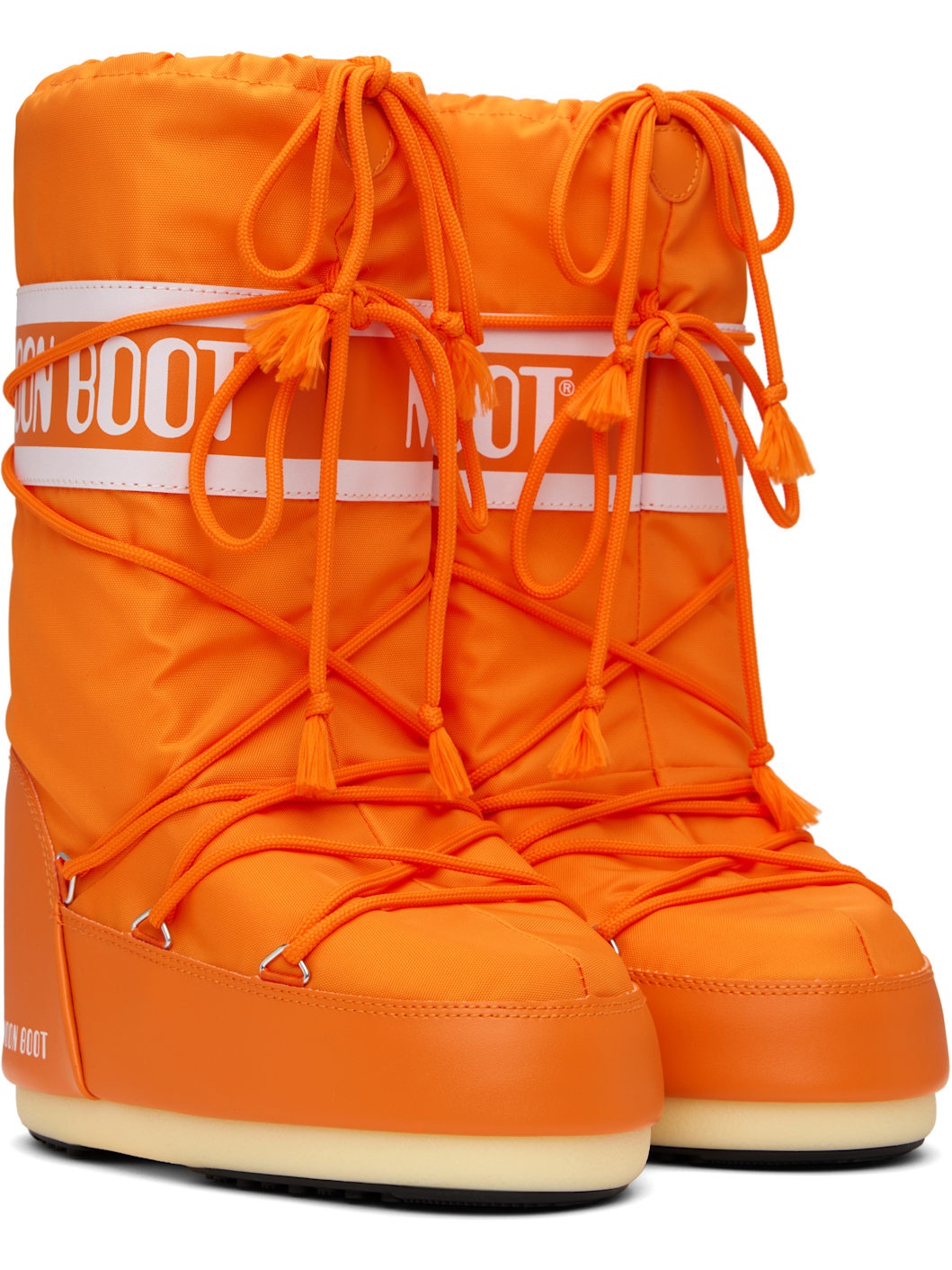 MOON BOOT Orange Icon Nylon Boots | REVERSIBLE