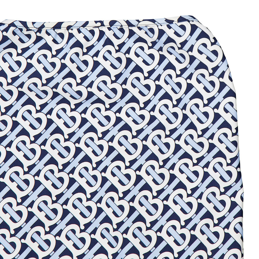 Burberry Blue TB Monogram Print One-Piece Swimsuit - 6