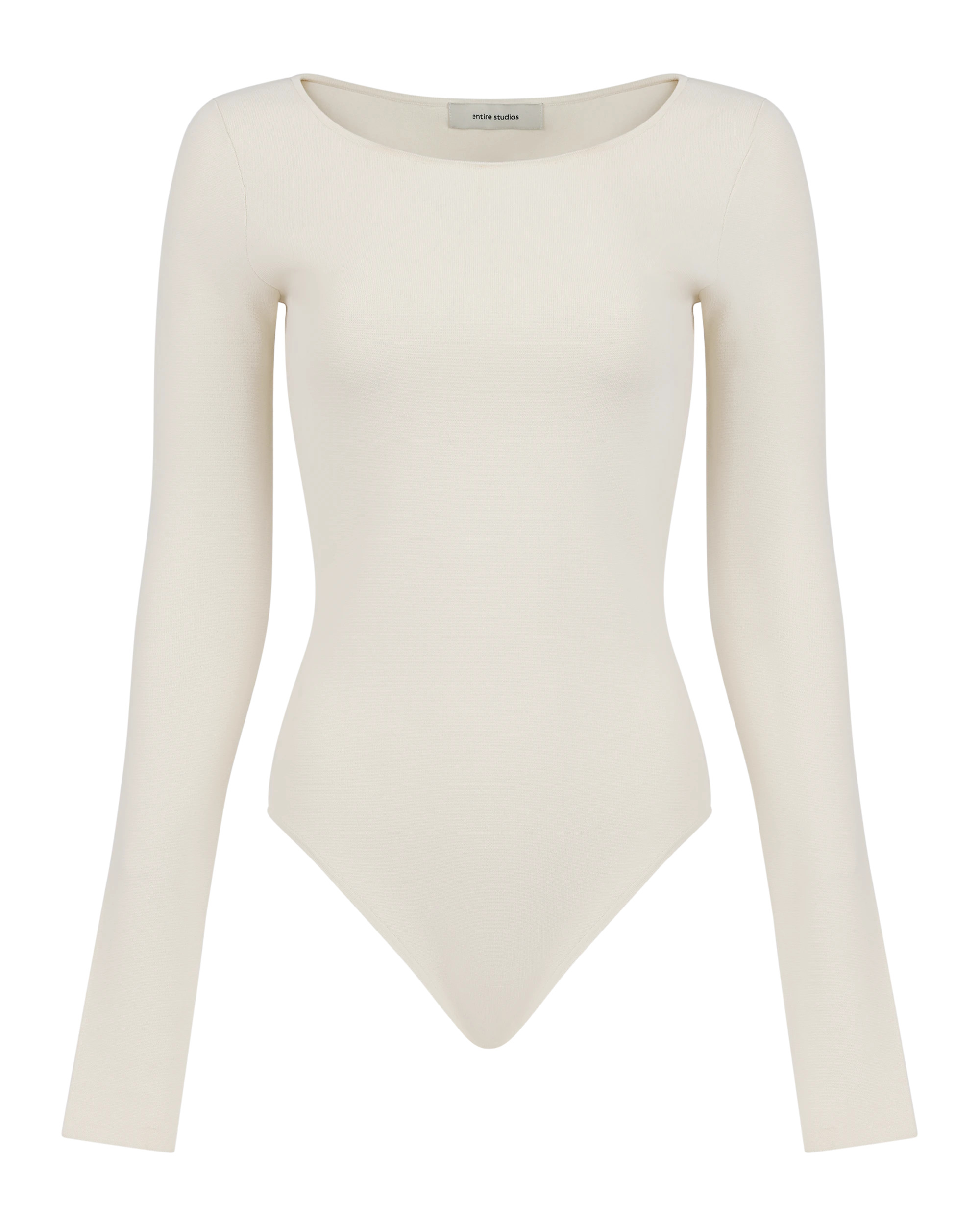 SCOOP NECK BODYSUIT OFF WHITE - 5