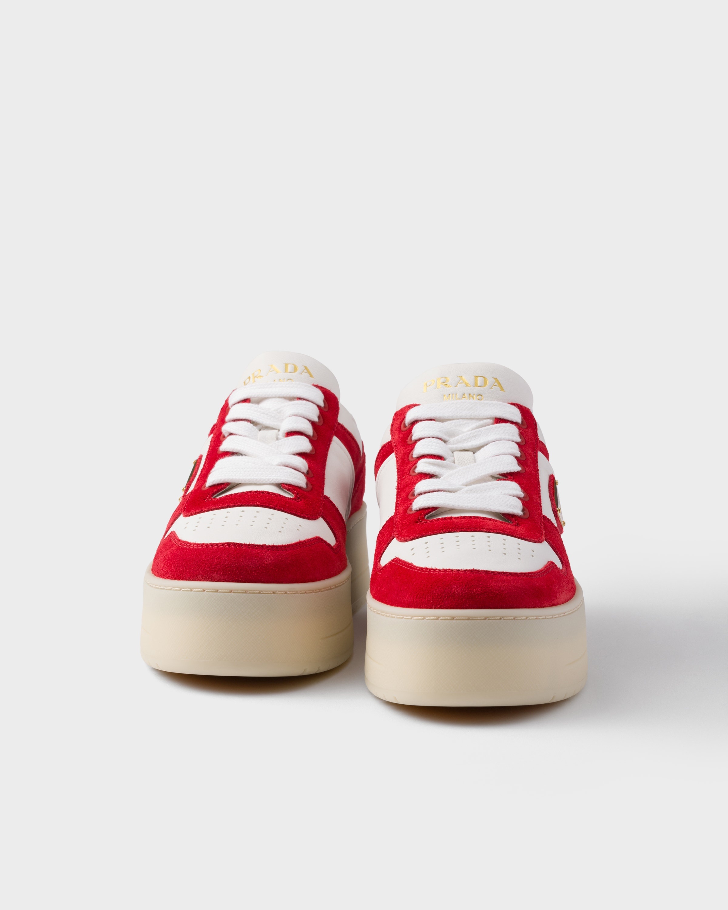Downtown Bold nappa leather and suede sneakers - 5