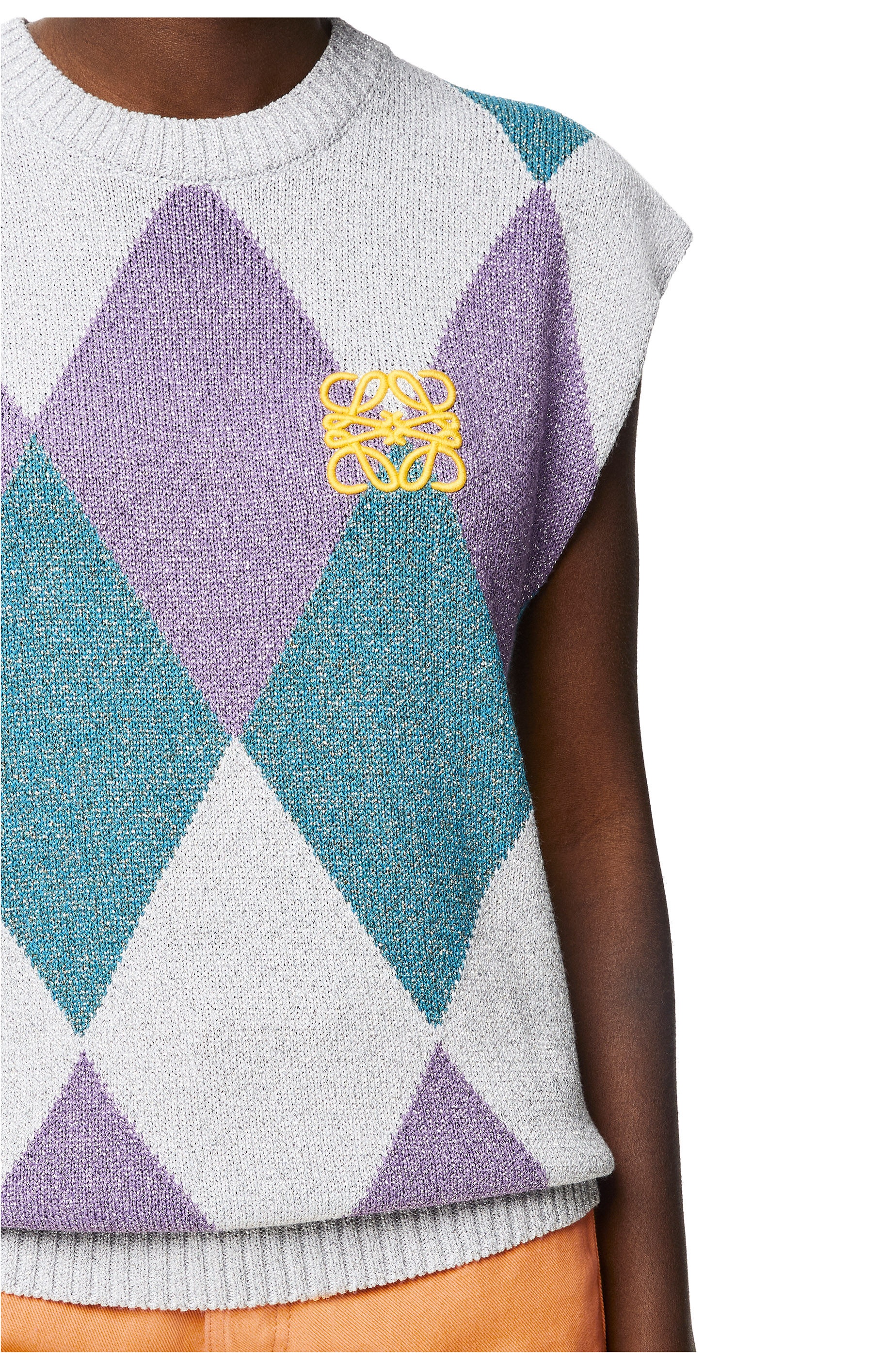 Anagram lurex vest in viscose - 5