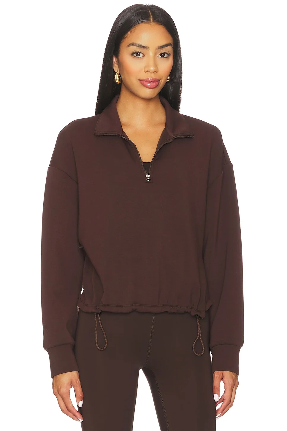 Sian Cropped Half Zip Mid Layer - 1