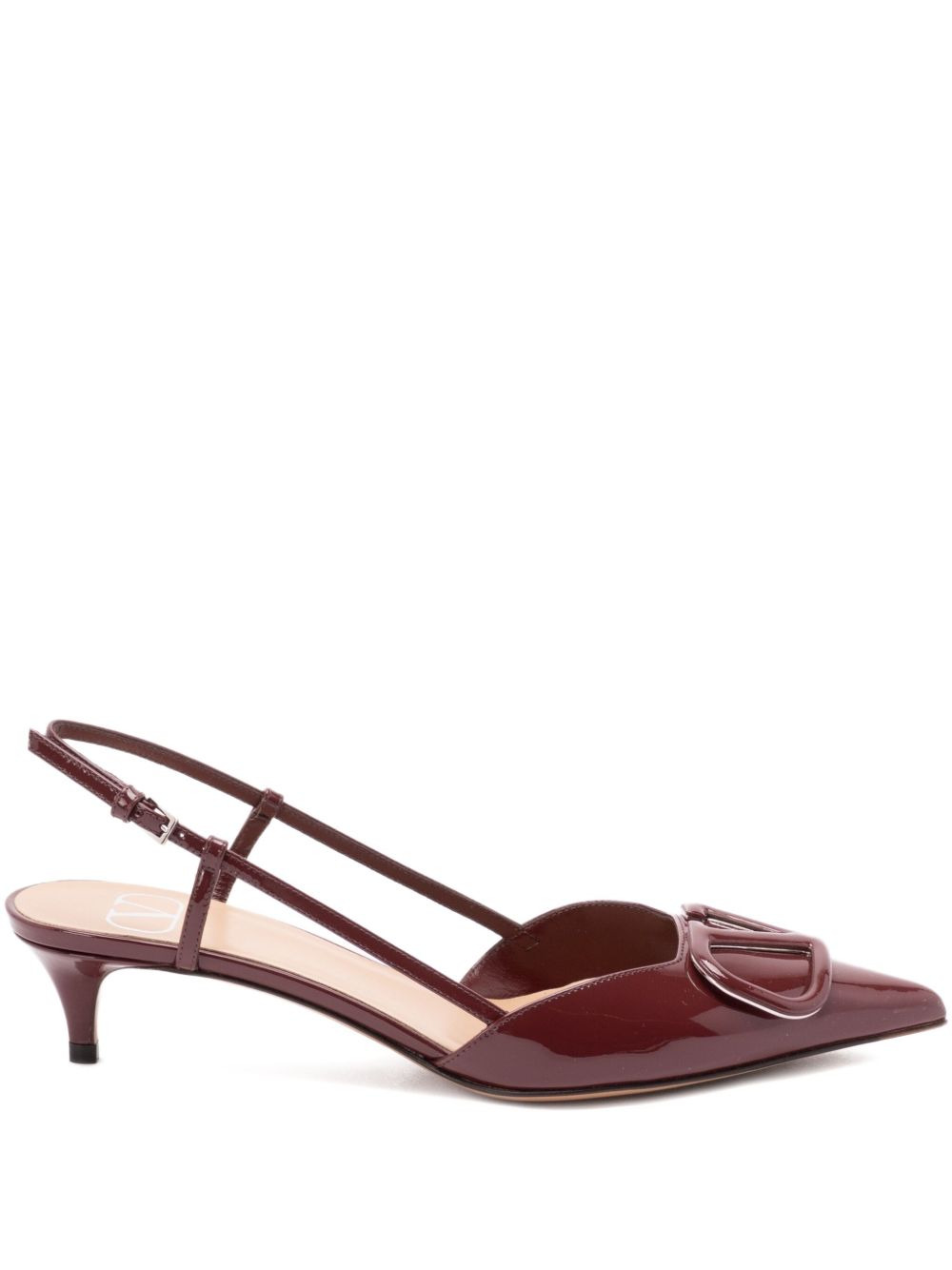 40mm Vlogo slingback pumps - 1