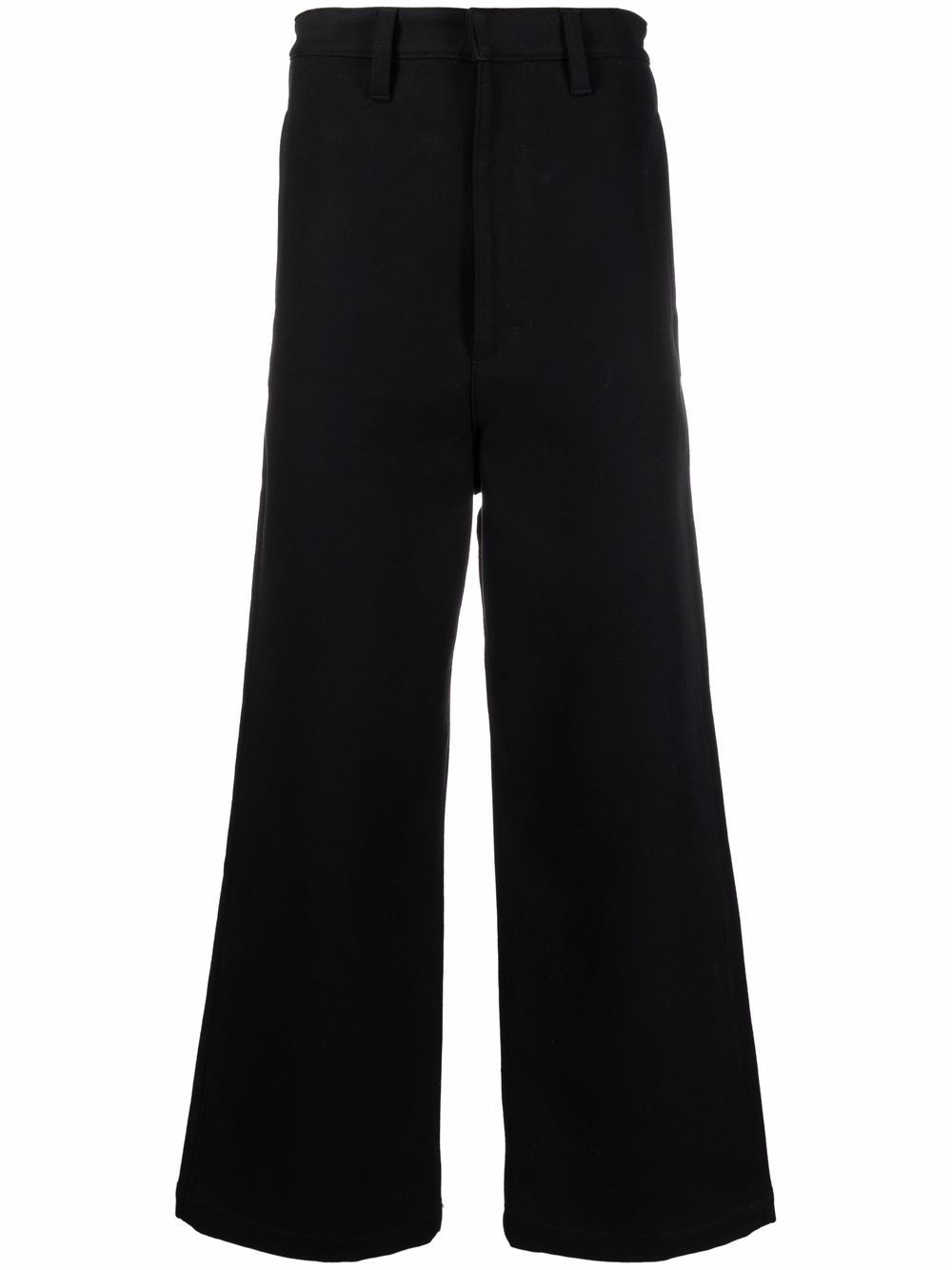 logo patch wide-leg trousers - 1