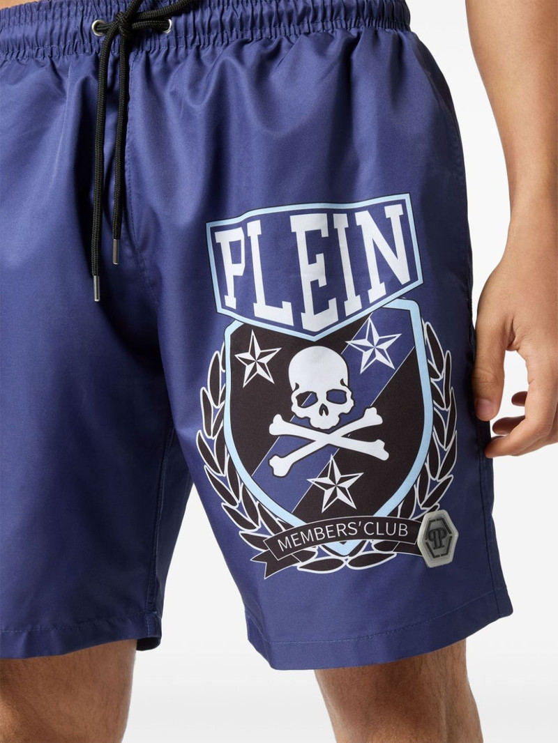 Skull&Bones-print swim shorts 5