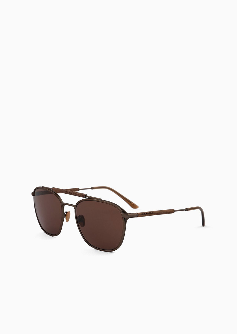 GIORGIO ARMANI Men’s square sunglasses outlook