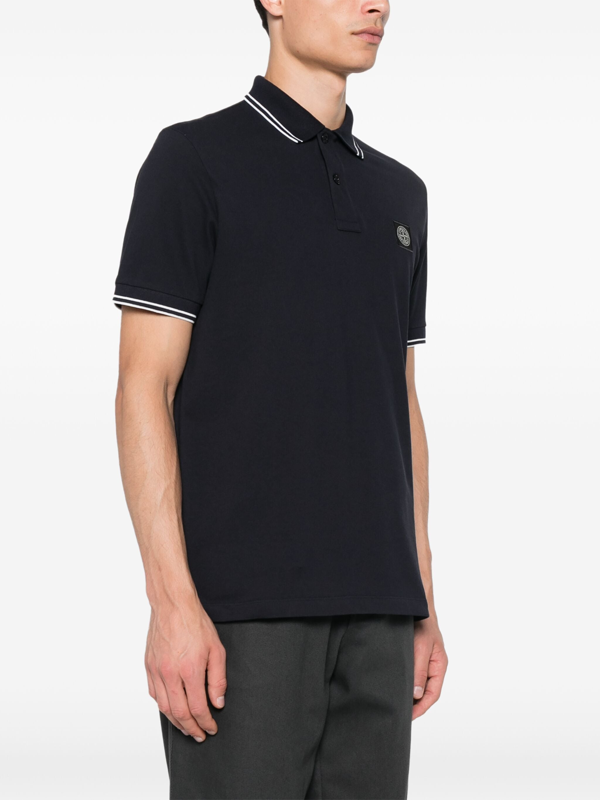 Stone Island Men Polo Slim Fit Short Sleeves - 7