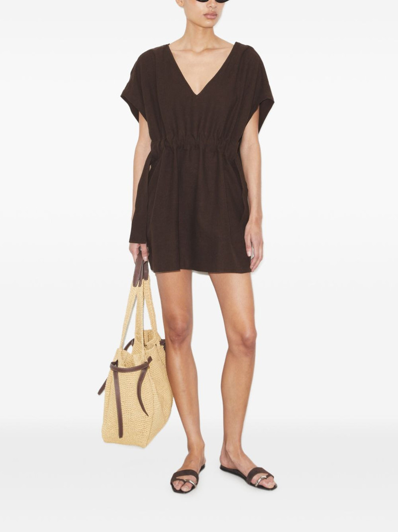 TORY BURCH cinched linen dress outlook