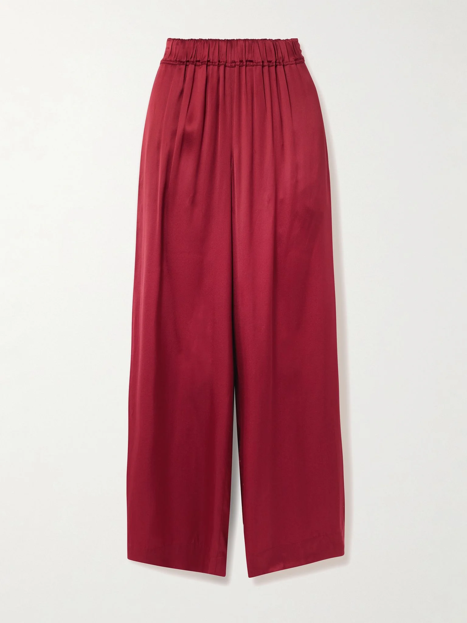 Palazzo satin wide-leg pants Fuchsia - 1