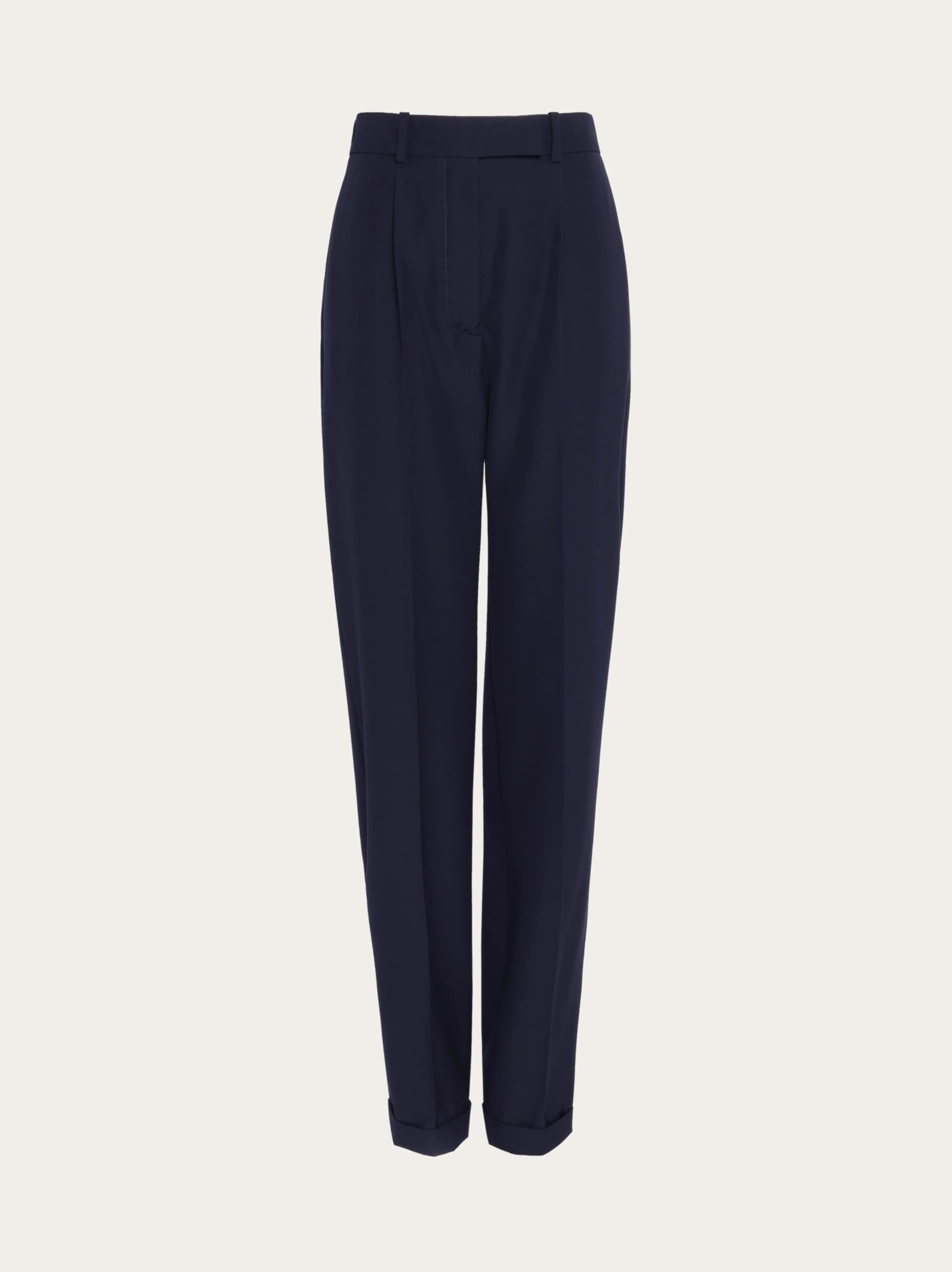 Wide leg wool trouser - 1