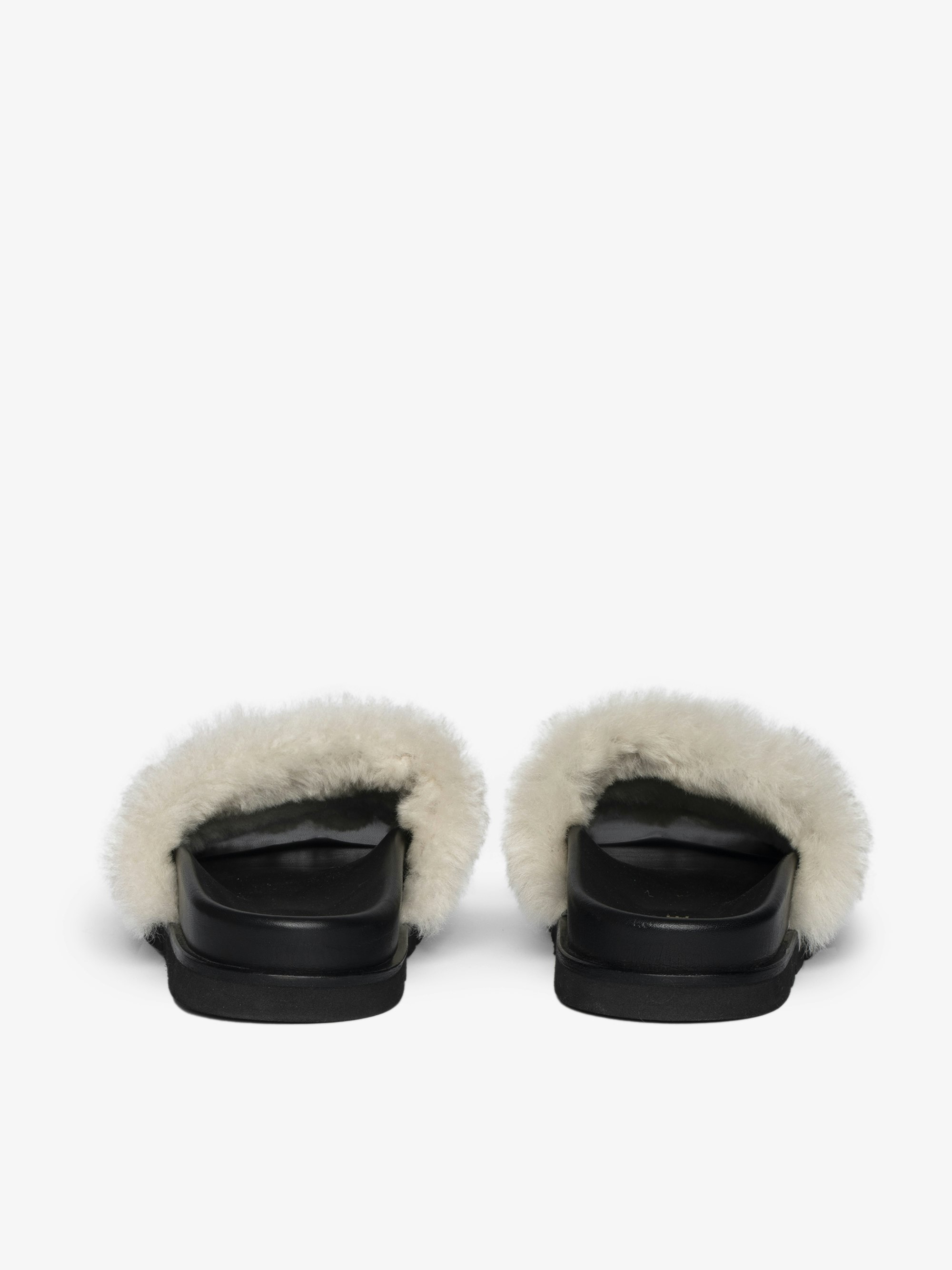 Teddy Shearling Mules - 2