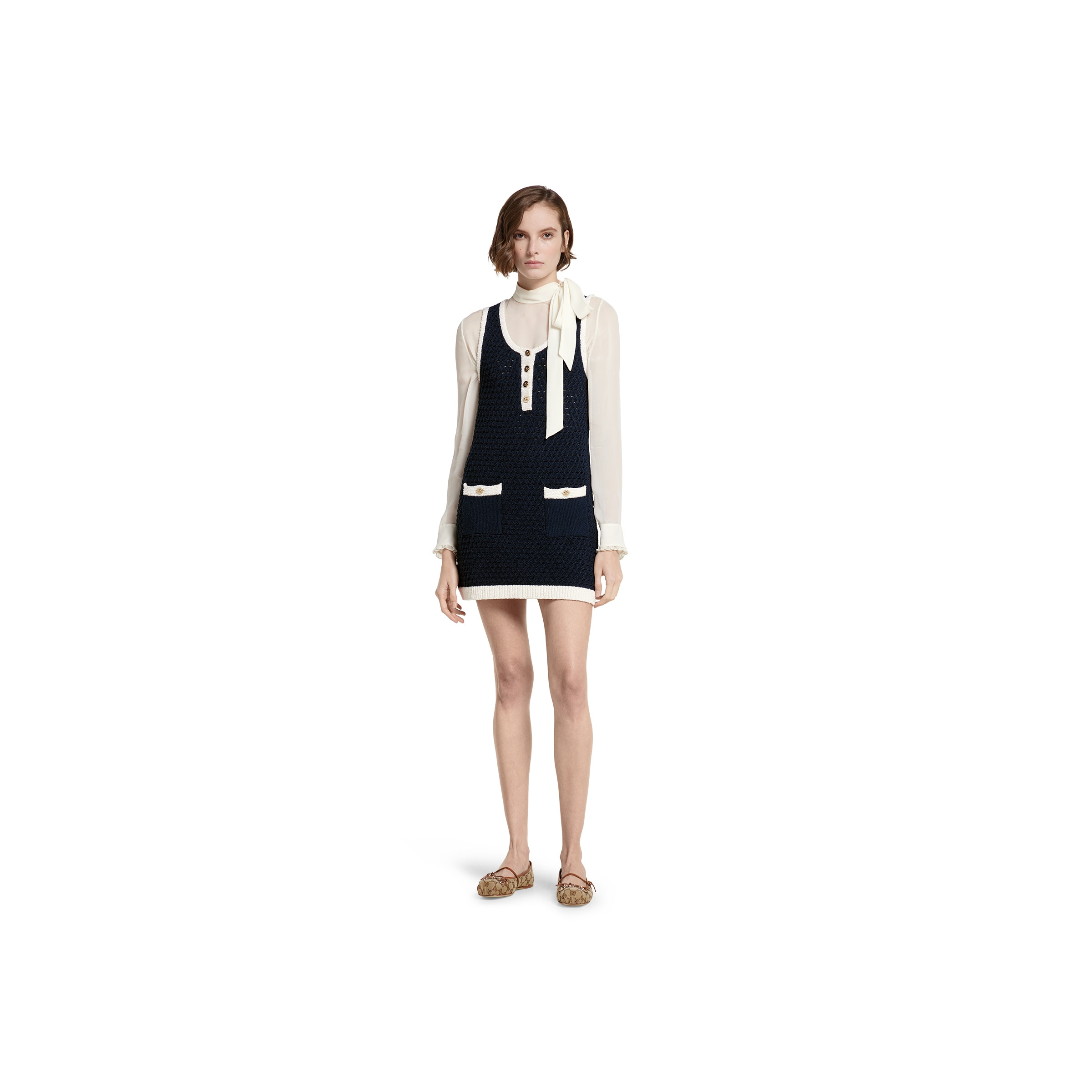 Fine cotton crochet dress - 2