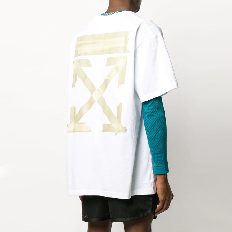 Off-White Diagonal Arrows Tape Short Sleeve OMAA038R201850020148 - 4