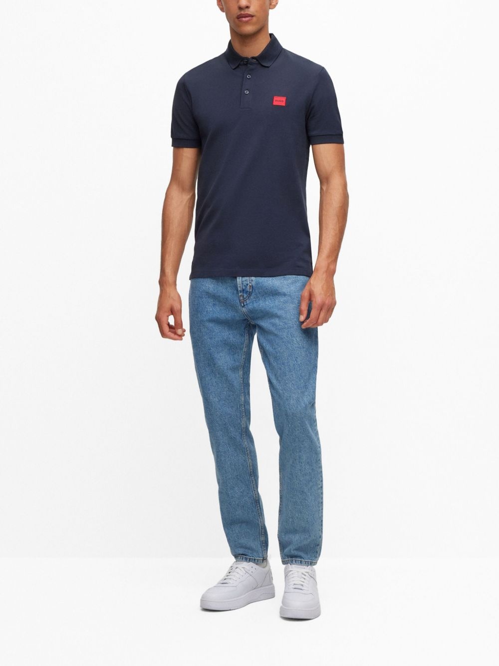 logo-patch cotton piqué polo shirt - 2
