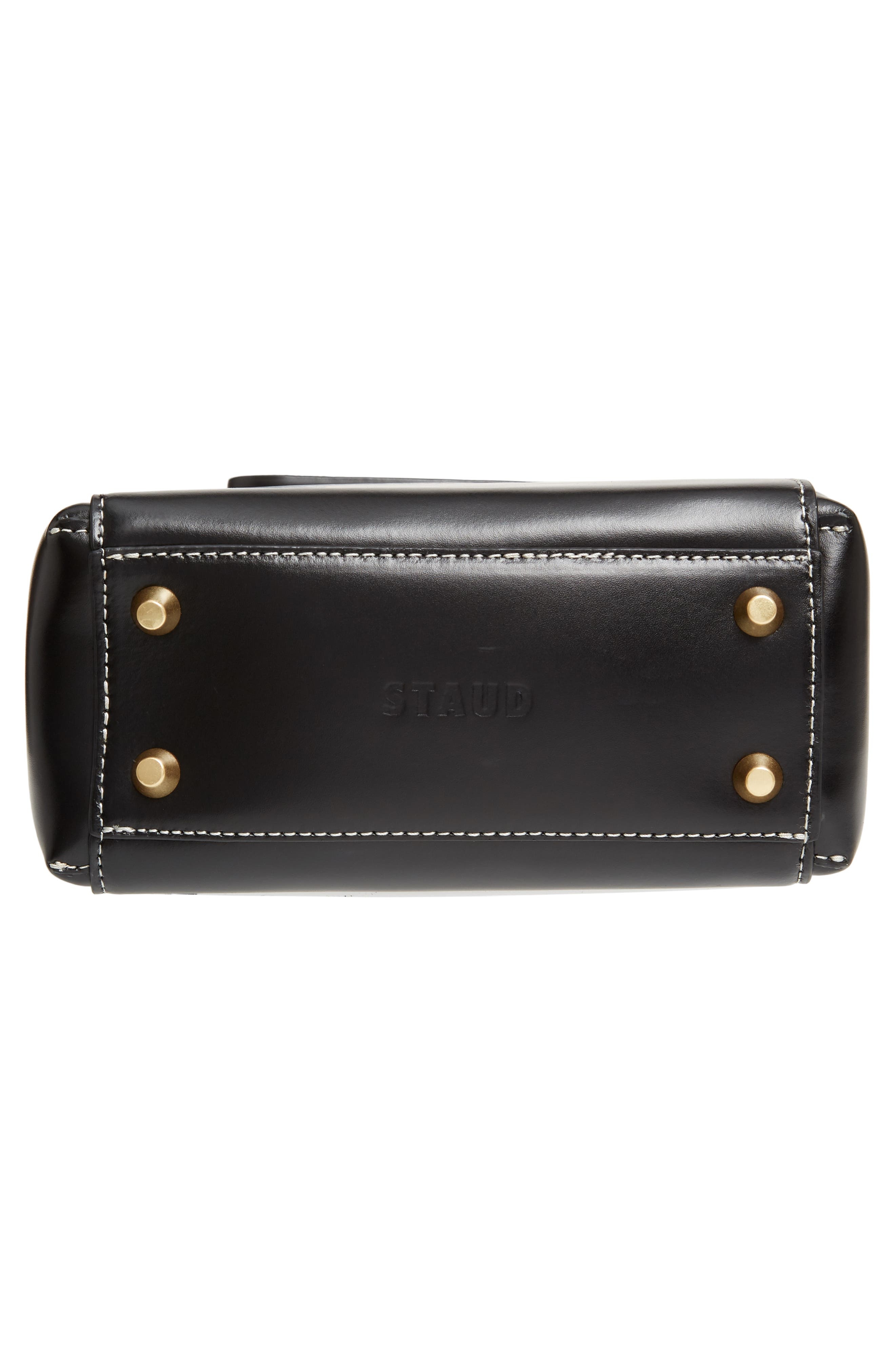 STAUD Mini Shirley Leather Satchel in Black at Nordstrom - 7