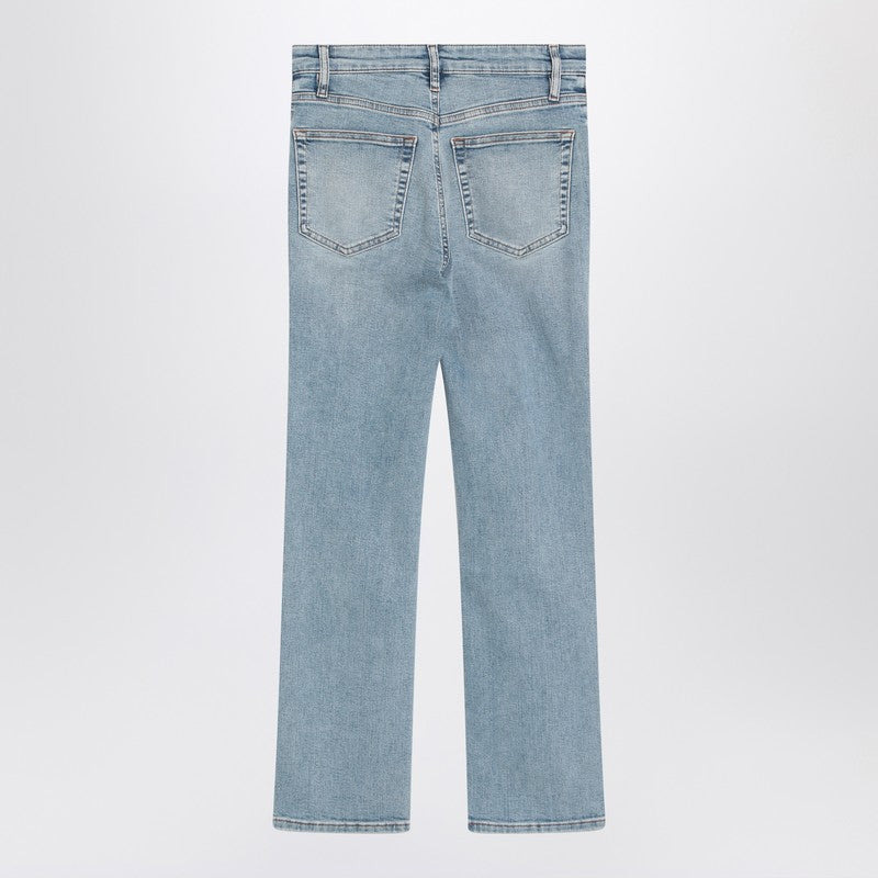 LIGHT-WASH BLUE JEANS - 2