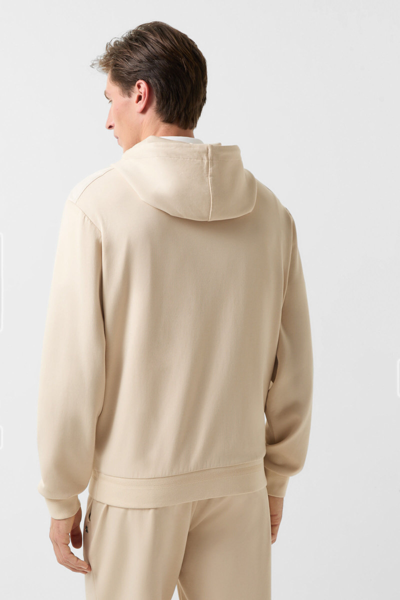 Steven jersey jacket in Cream 3