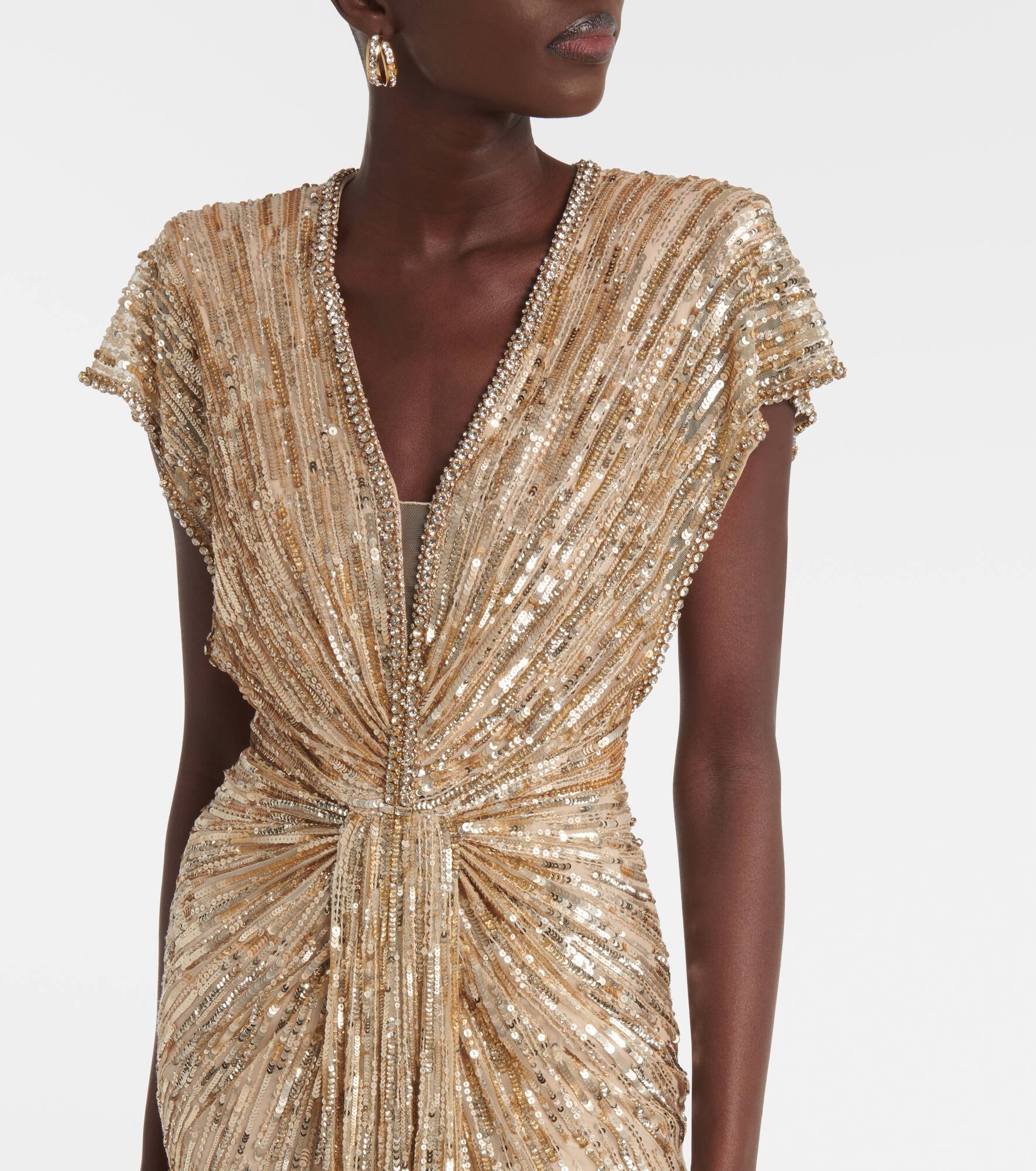 Zola sequined tulle gown - 4