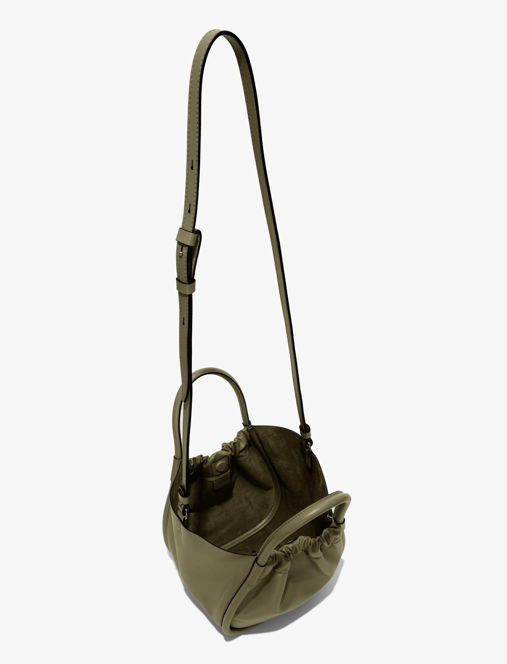 Small Ruched Crossbody Tote - 5