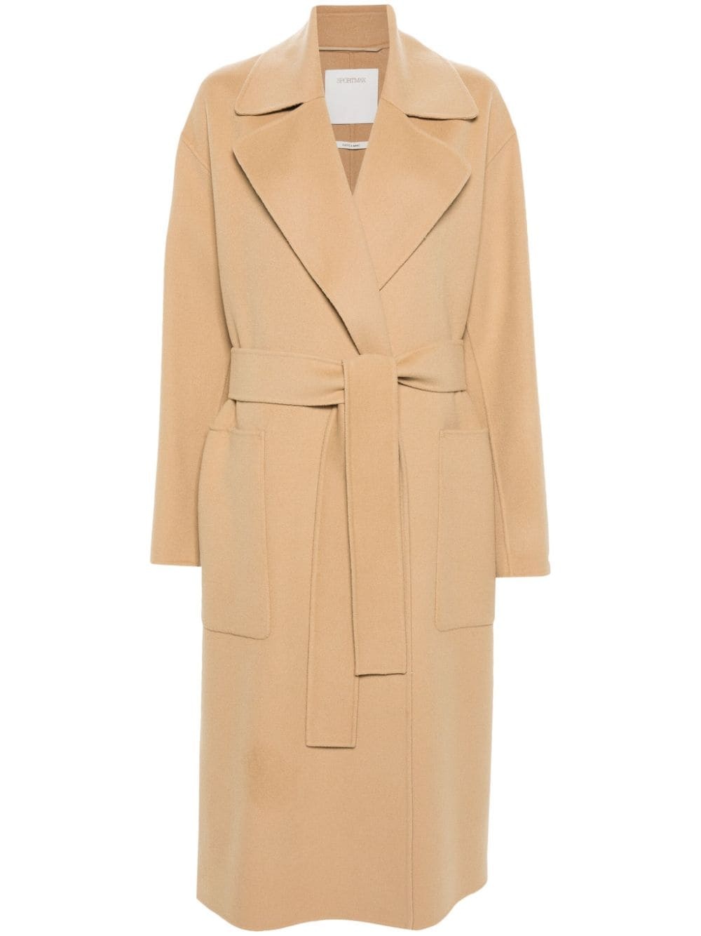 コート SPORTMAX WOOL BELTED COAT Sportmax Belted Coat | Black | FARFETCH