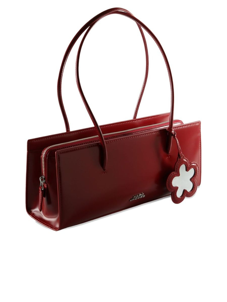 Flowerembellished Leather Tote Bag - 3