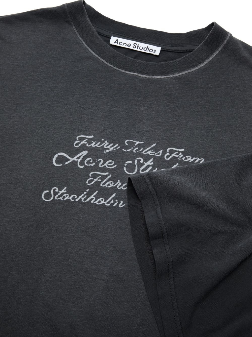letter-print cotton T-shirt - 5
