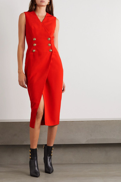 Balmain Crepe midi dress outlook