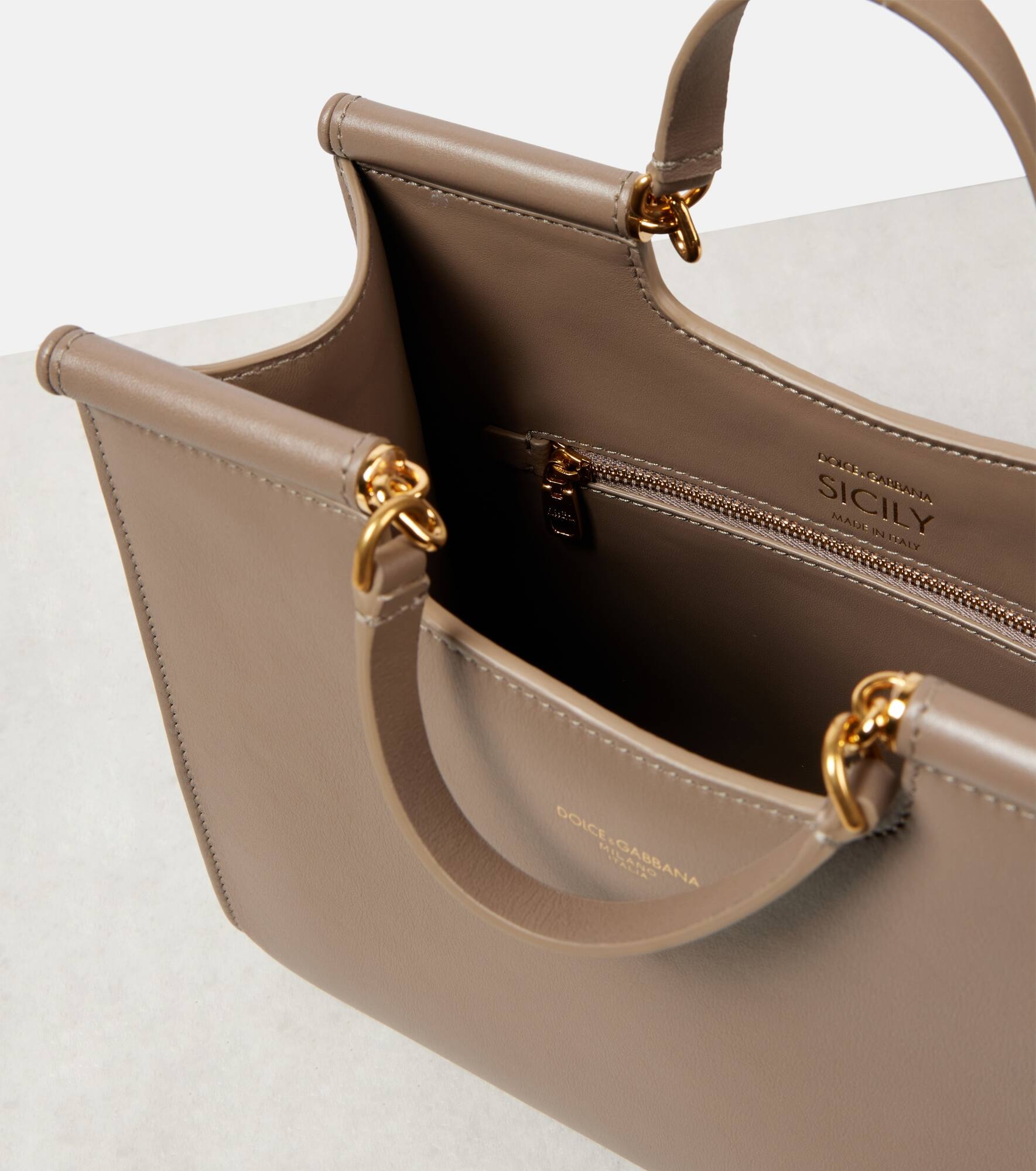 Sicily Medium leather tote bag - 3