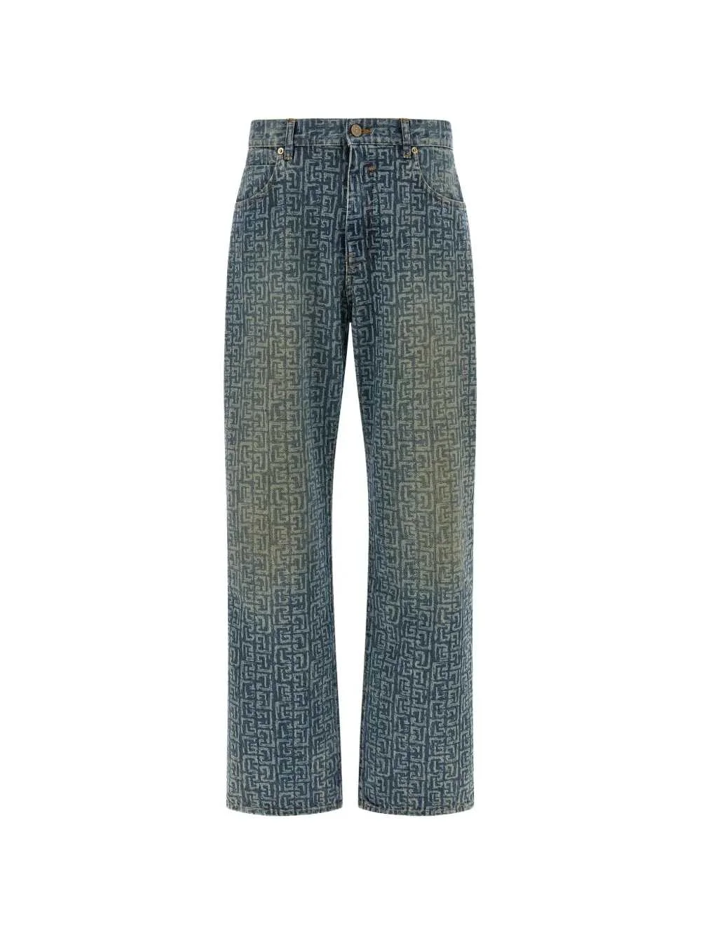 Balmain Men Faded-Effect Jeans - 1