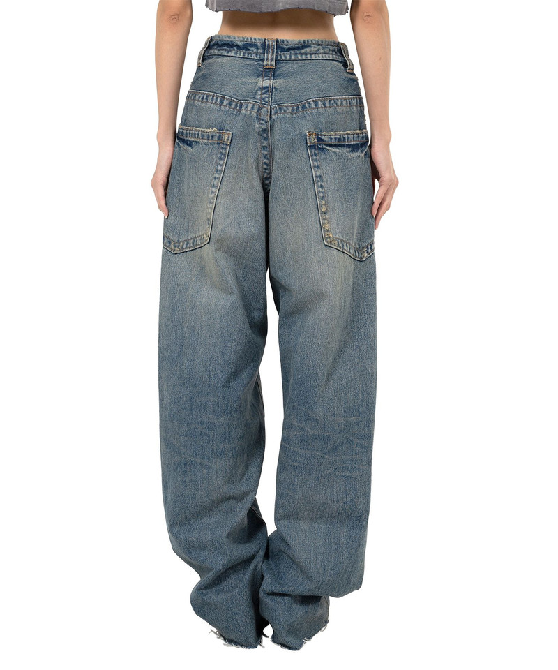 Amateur Sewn Like Wide Denim Pants 12