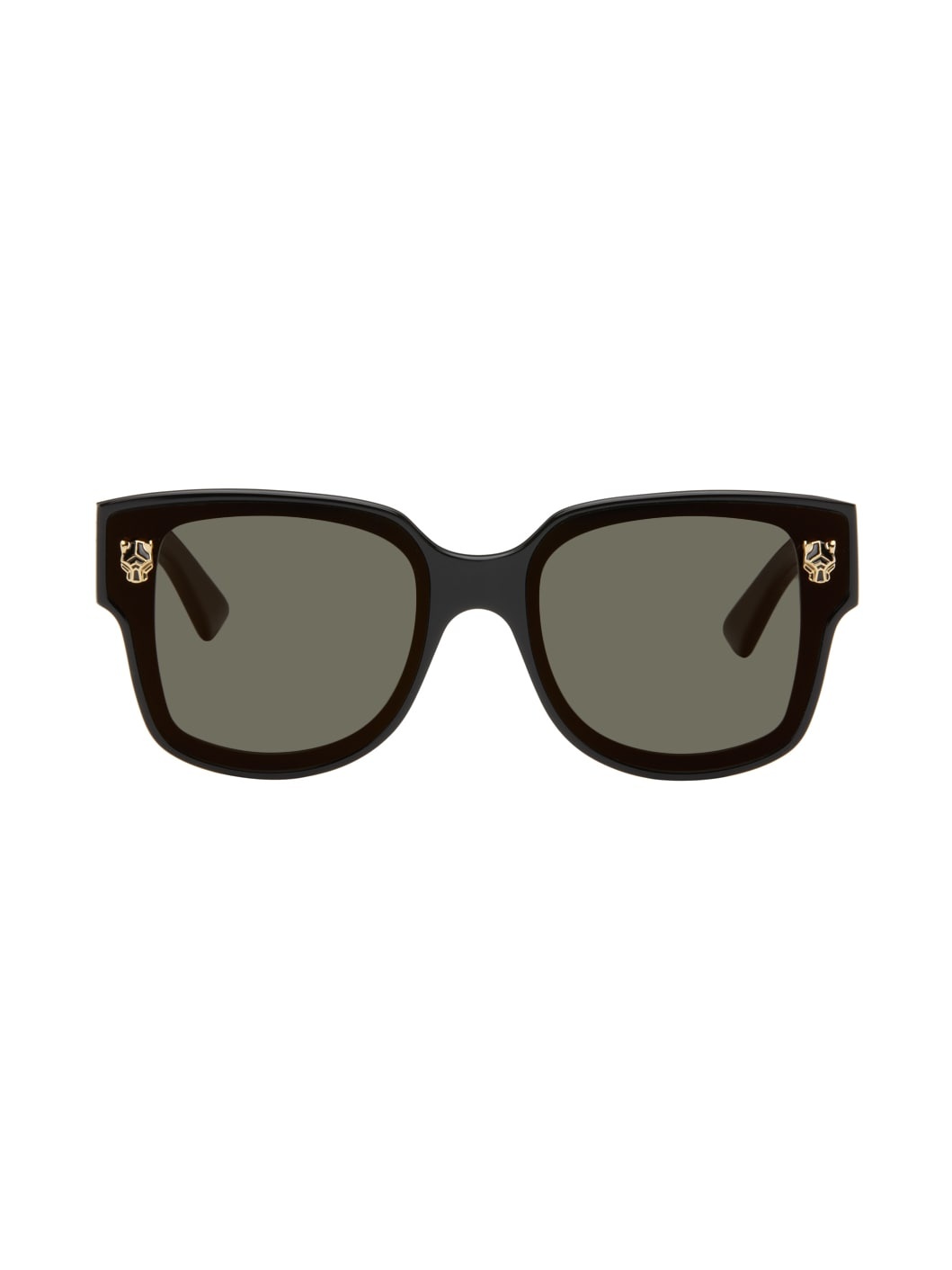 Black Panthère Wayfarer Acetate Sunglasses - 1