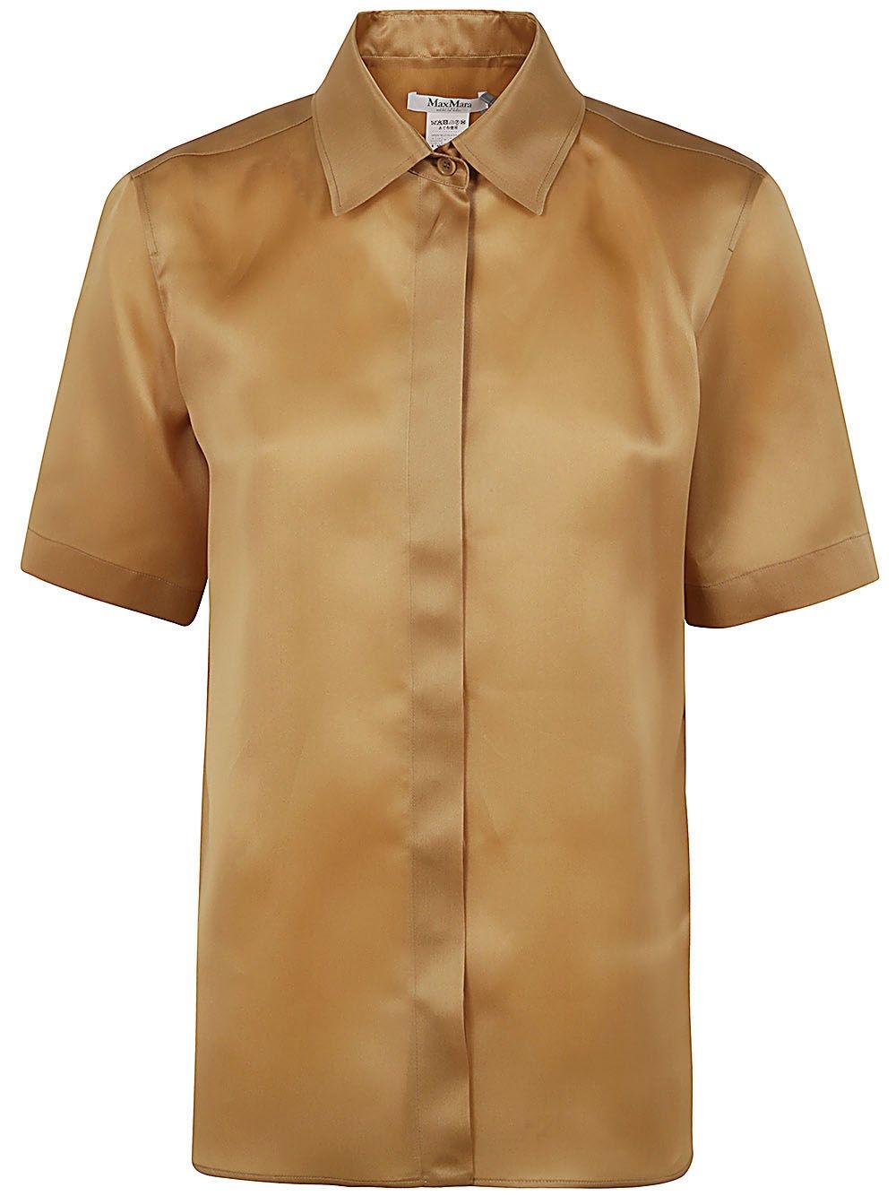 Tシャツ・カットソー Max Mara ACANTO123 SHORT SLEEVE ORGANDY SHIRT Max Mara ACANTO123 SHORT SLEEVE ORGANDY SHIRT