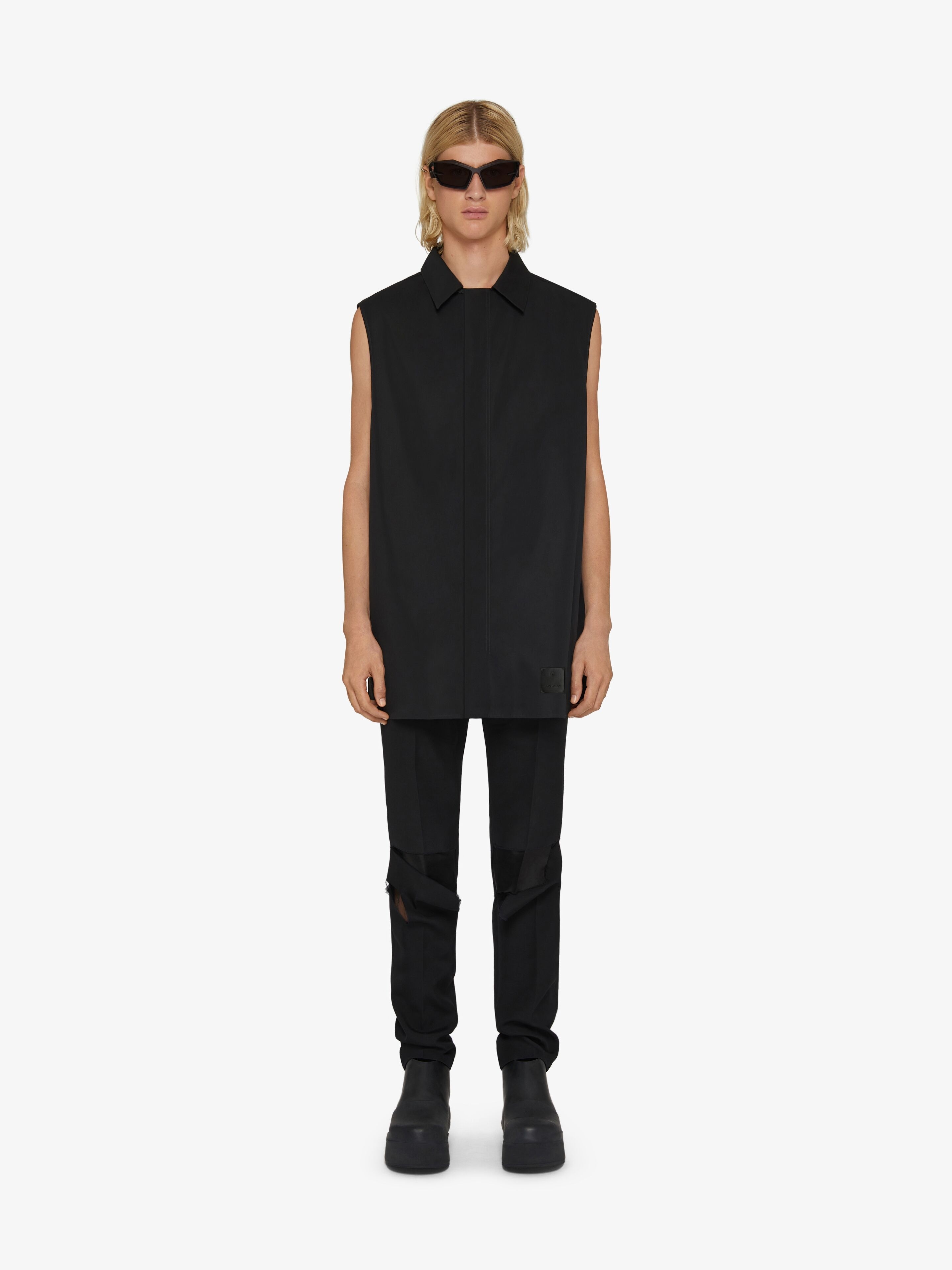 GIVENCHY SLEEVELESS SHIRT IN COTTON - 2