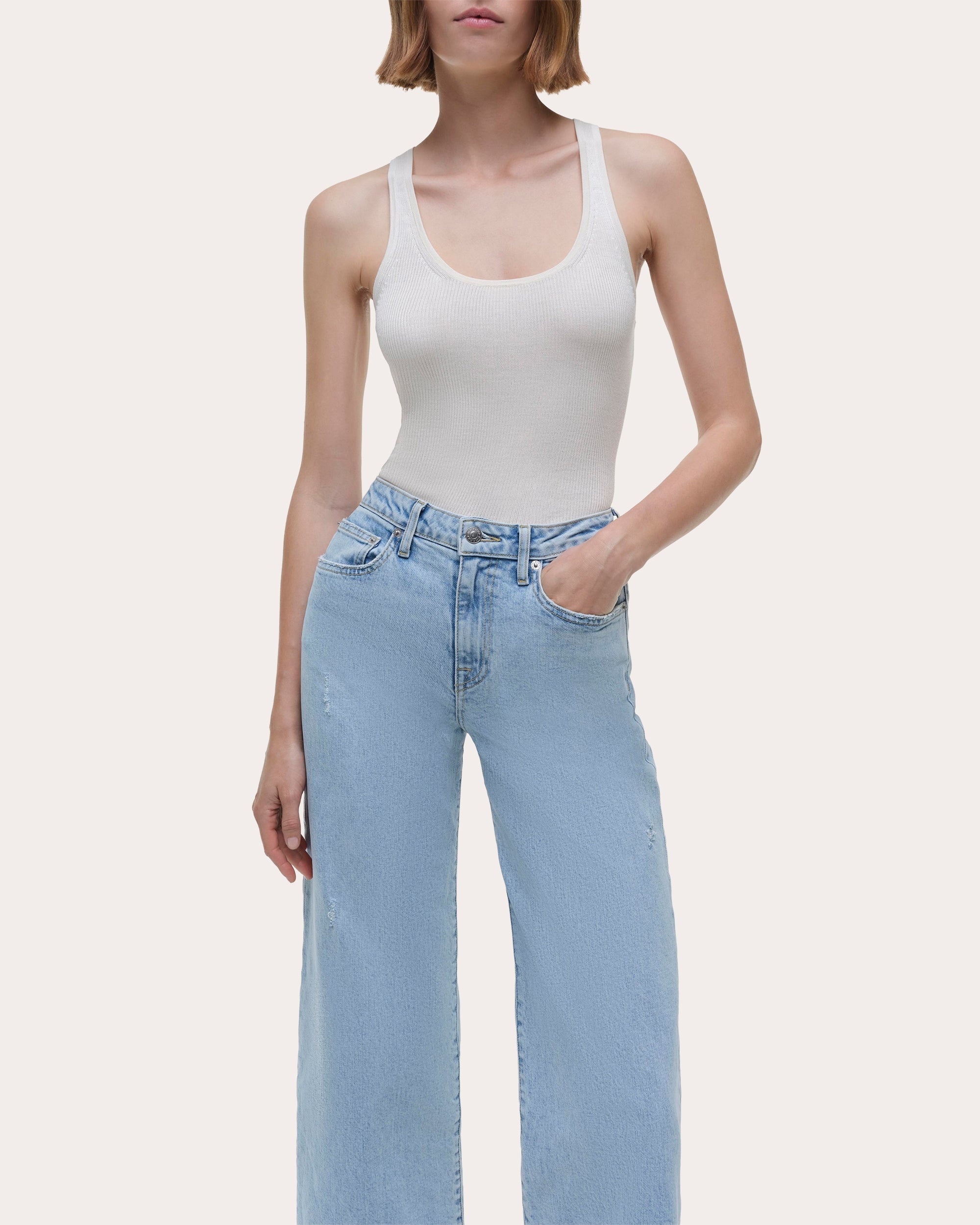 Jude Cropped Wide-Leg Denim Jeans - 4