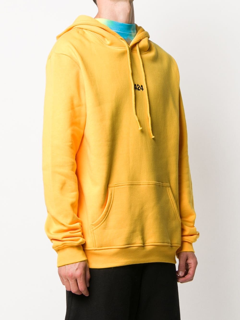 embroidered logo hoodie - 3