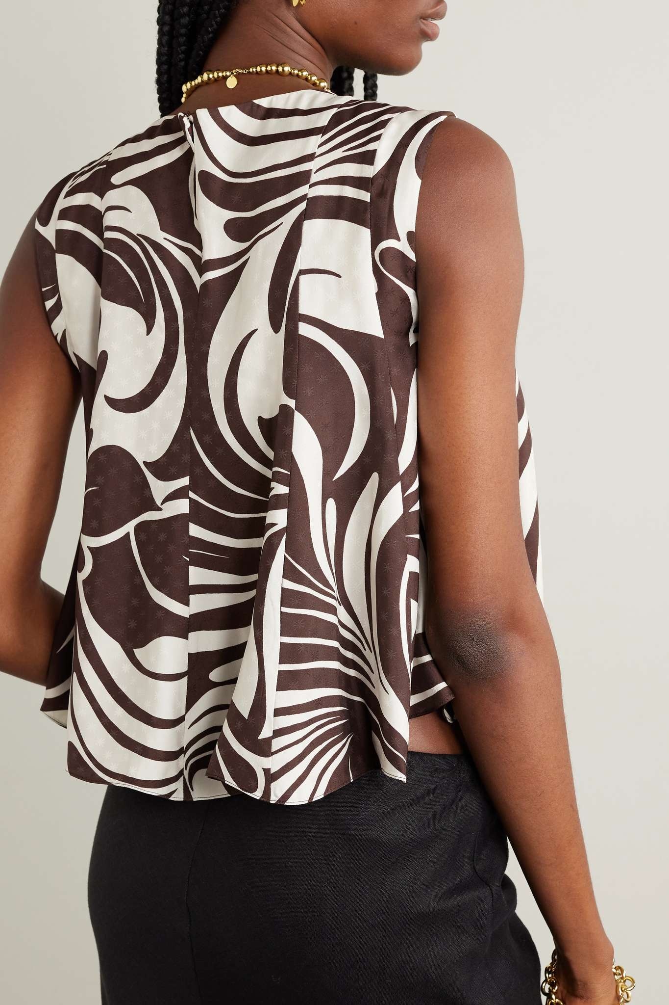 Icing On Top printed jacquard top - 3